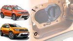 Amortizor alternativ craveDRIVE pentru clapeta de umplere a rezervorului de combustibil Dacia Duster 2 | Negru | Accesorii dedicate clapetei de umplere (Pachet de 2)