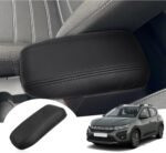 GAFAT Dacia Sandero 3/Stepway 3/Dacia Jogger 2021-2024 2025 Centre Armrest Cover, Centre Console Armrest Protection, PU Microfibre Leather Padding (Black)