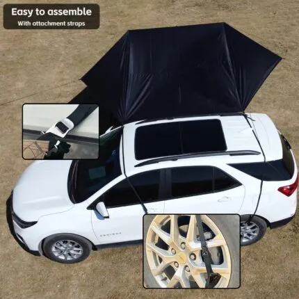 Copertină auto impermeabilă Top Lander, 8000 mm, rezistentă la UV, pentru autoturisme, furgonete, rulote, caravane, camping auto, SUV-uri