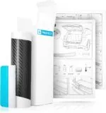 Folie de protecție prag portbagaj uProtect pentru Dacia Jogger I 2022-2025 - Protecție bară de protecție, protecție zgârieturi, folie de protecție vopsea - Autoadezivă aspect carbon