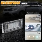 OZ-LAMPE 2 x Becuri LED pentru plăcuța de înmatriculare Dacia Duster Dacia Lodgy Dacia Logan II MCV, iluminare LED cu Canbus fără erori, 6000 K 2835 SMD