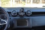 Suport auto pentru pahare CraVeDRIVE, cu ventilație rotundă | Compatibil cu Dacia Duster 2 etc. | Suport auto negru pentru ventilație