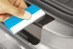 uProtect Protecție Prag Usă Auto pentru Dacia Jogger I 2022-2025 - Folie Protectoare Accesorii Usă Auto Ornamente Vopsea Folie Protectoare Negru Carbon