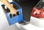 Folie de protecție prag portbagaj uProtect pentru Dacia Duster 2 (II) HM I 2018-2024 - Protecție bară, protecție zgârieturi, folie de protecție vopsea - Autoadezivă aspect carbon