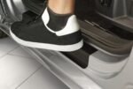 uProtect Protecție Prag Usă Auto pentru Dacia Jogger I 2022-2025 - Folie Protectoare Accesorii Usă Auto Ornamente Vopsea Folie Protectoare Negru Carbon