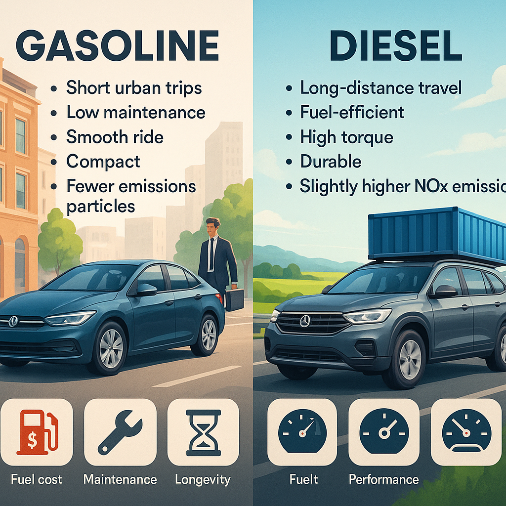 Care motor e mai bun pentru firmă: benzină sau motorină