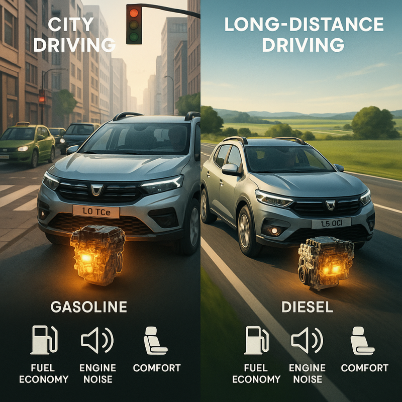 Care motor merge mai bine în oraș și care pe drum lung