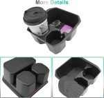 [Facelift 2025] GAFAT Dacia Spring Electric EV 2025 2026 Cutie de depozitare în consolă centrală, Dacia Spring din 2025 cu organizator, consolă centrală inferioară cu 2 suporturi pentru băuturi