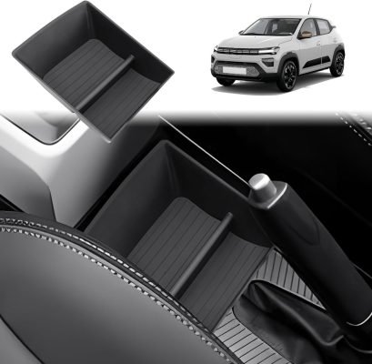 GAFAT Noul Facelift 2025 Dacia Spring Electric EV 2025 2026 Cutie de depozitare consolă centrală, Organizator Dacia Spring 2025 Frână de mână față Consolă centrală inferioară, Accesorii Dacia Spring 2025