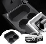 [Facelift 2025] GAFAT Dacia Spring Electric EV 2025 2026 Cutie de depozitare consolă centrală, Tavă organizator consolă centrală inferioară cu 2 suporturi pentru băuturi, Accesorii Dacia Spring 2025