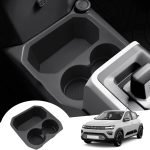 [Facelift 2025] GAFAT Dacia Spring Electric EV 2025 2026 Cutie de depozitare în consolă centrală, Dacia Spring din 2025 cu organizator, consolă centrală inferioară cu 2 suporturi pentru băuturi