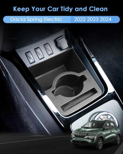 Accesorii WEIPIN pentru Daci-a Spring Electric EV 2021-2024 Organizator pentru consolă centrală en kastje Armsteun Organizator pentru consolă Tavă Suport pentru pahare Pachet de 3