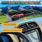 LFOTPP Compatibil cu Dacia Spring Electric EV Consolă Centrală în spatele Ecranului Tablou de Bord Rafturi Tavă Organizator, Accesorii Dacia Spring