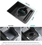 CDEFG compatibil cu Dacia Spring Electric EV 2021-2024 2025, organizator consolă centrală, cutie de depozitare, cu arc, depozitare EV, suport pentru băuturi consolă centrală auto, accesorii Spring 2024