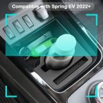CDEFG compatibil cu Dacia Spring Electric EV 2021-2024 2025, organizator consolă centrală, cutie de depozitare, cu arc, depozitare EV, suport pentru băuturi consolă centrală auto, accesorii Spring 2024