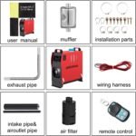 Încălzitor auxiliar diesel otmechl 12V 8KW, încălzitor diesel cu aer cu telecomandă și monitor LCD pentru mașină, camion, barcă, autobuz, autorulotă și remorcă etc.