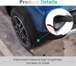 GAFAT Dacia Arc Electric/Facelift 2022 2023 2024 Apărători de noroi Apărătoare antistropi Auto Plastic ABS Accesorii Arc Dacia (Pachet de 4)