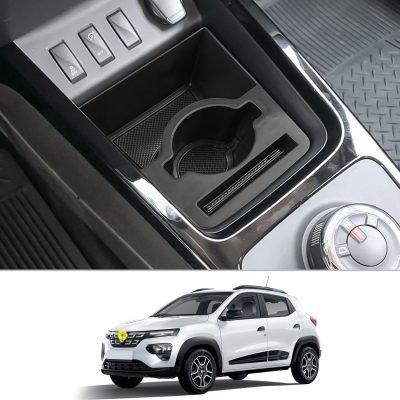 CDEFG compatibil cu Dacia Spring Electric EV 2021-2024 2025, organizator consolă centrală, cutie de depozitare, cu arc, depozitare EV, suport pentru băuturi consolă centrală auto, accesorii Spring 2024