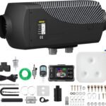 Vevor, încălzitor de aer diesel de 12 V, încălzitor diesel cu suport de 8 KW, încălzitor diesel cu aer de 12 V 8 KW, încălzitor cu suport de aer, pentru mașină, rulotă, bărci, camion, autorulotă, autobuz