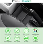 GAFAT Noul Facelift 2025 Dacia Spring Electric EV 2025 2026 Cutie de depozitare consolă centrală, Organizator Dacia Spring 2025 Frână de mână față Consolă centrală inferioară, Accesorii Dacia Spring 2025