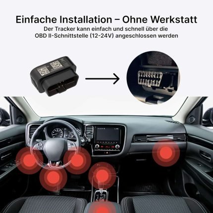 Pachet complet Cynatix GPS Tracker 1 an fără abonament pentru mașină, camion, autoutilitară, autorulotă cu urmărire în timp real, urmărire live cu cartelă SIM