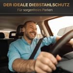 Gheară universală pentru volan HELDENWERK pentru protecție antifurt - Protecție antifurt auto cu blocare volan și blocare volan - Gheară auto ca imobilizator galben