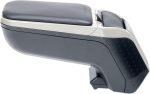 Cotieră RATI ARMSTER 2 compatibilă cu Dacia Spring 2021-2024 [Gri, piele vegană] Cotieră centrală retrofitabilă cu compartiment de depozitare