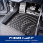 Covorașe de cauciuc 3D ELMASLINE pentru Dacia Spring 2021-2025, electrice, cu accesorii pentru margini înalte