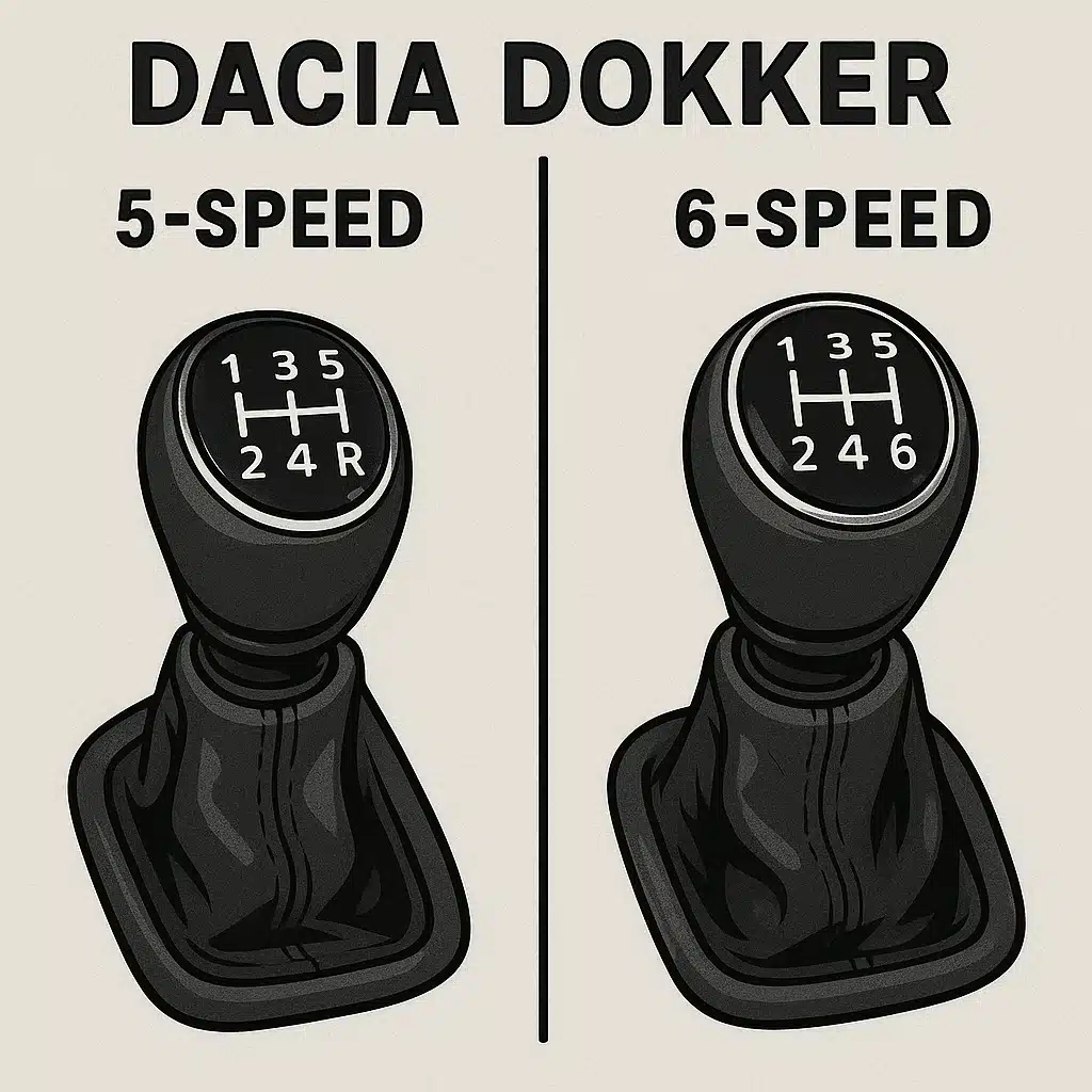 Cutie de viteze la Dacia Dokker: 5 trepte vs 6 trepte – Analiză completă