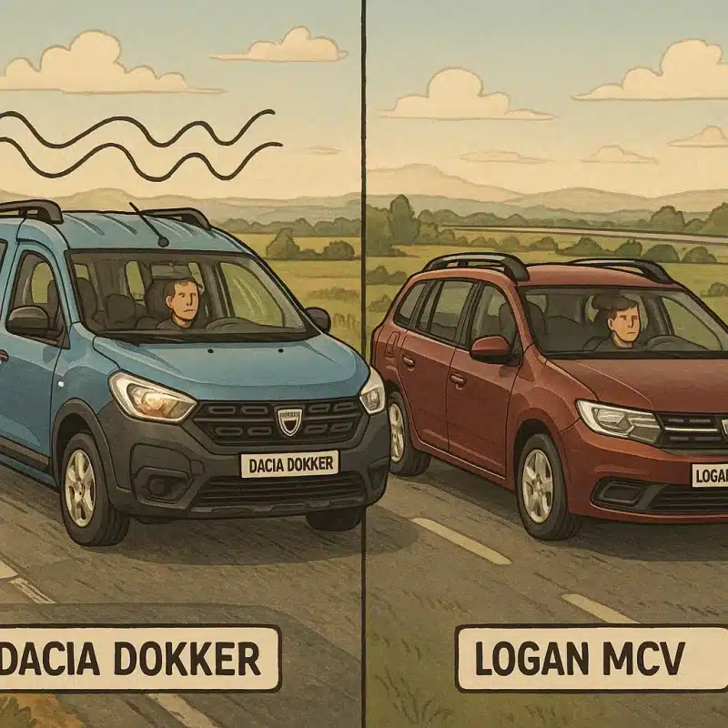 Dacia Dokker vs. Logan MCV – O comparație a zgomotului și confortului acustic