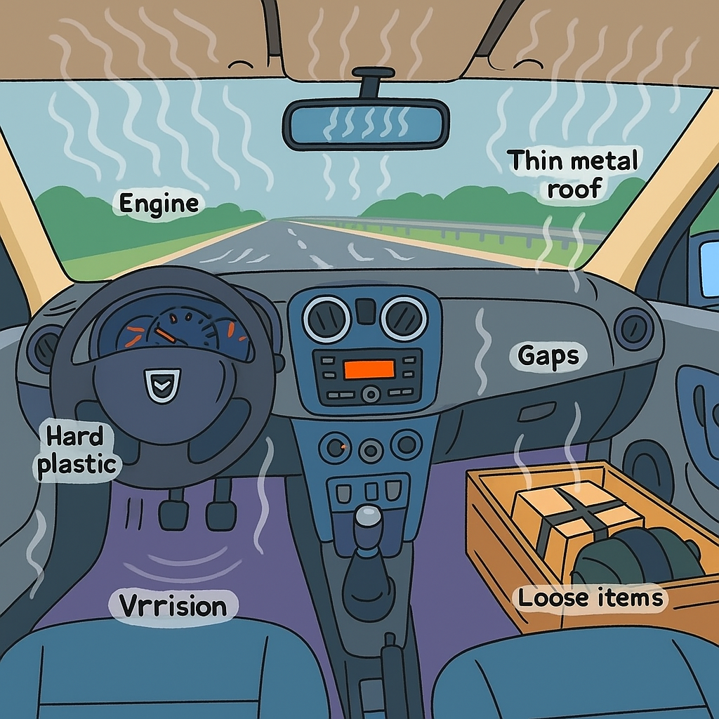 Unde pierde Dacia Logan MCV la izolația fonică