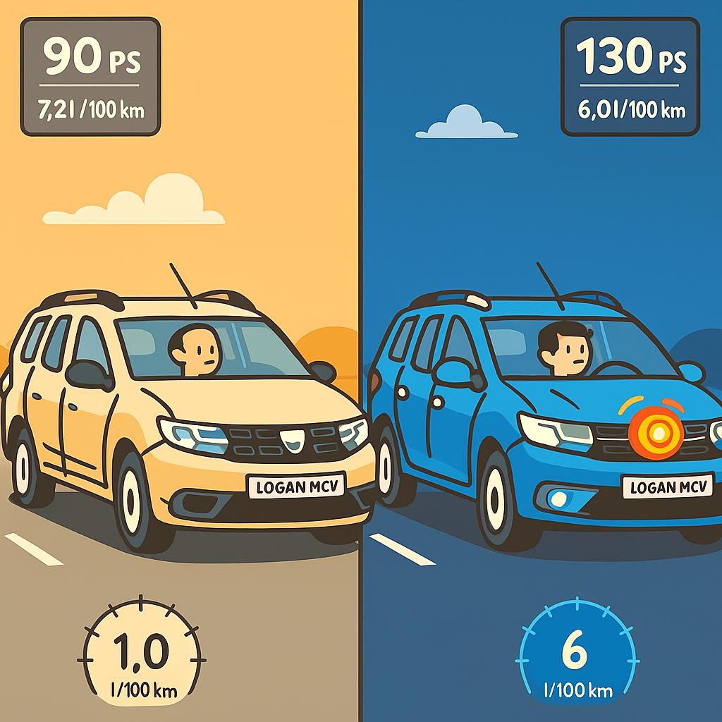 Motor turbo vs clasic pe Logan MCV – ce alegere e mai bună?