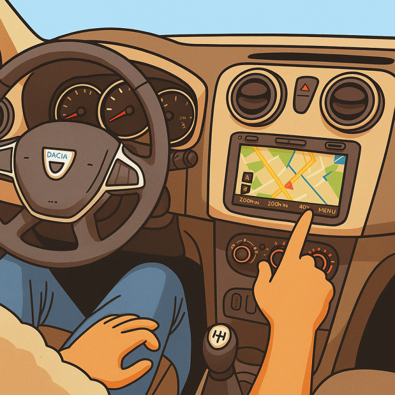Navigația și Bluetooth-ul din Logan MCV – utile sau nu?