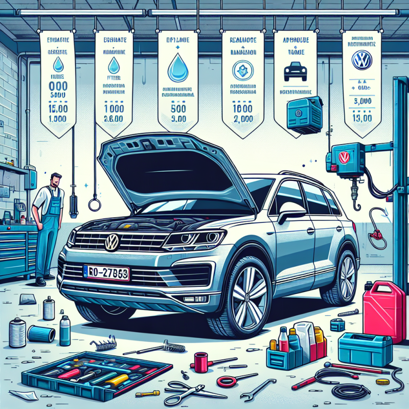 Care este costul mediu al unei revizii periodice la Volkswagen Touareg?