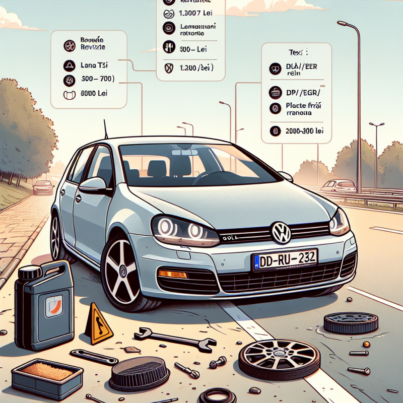 Care sunt costurile de revizie și piesele care se strică des la VW Golf 6?