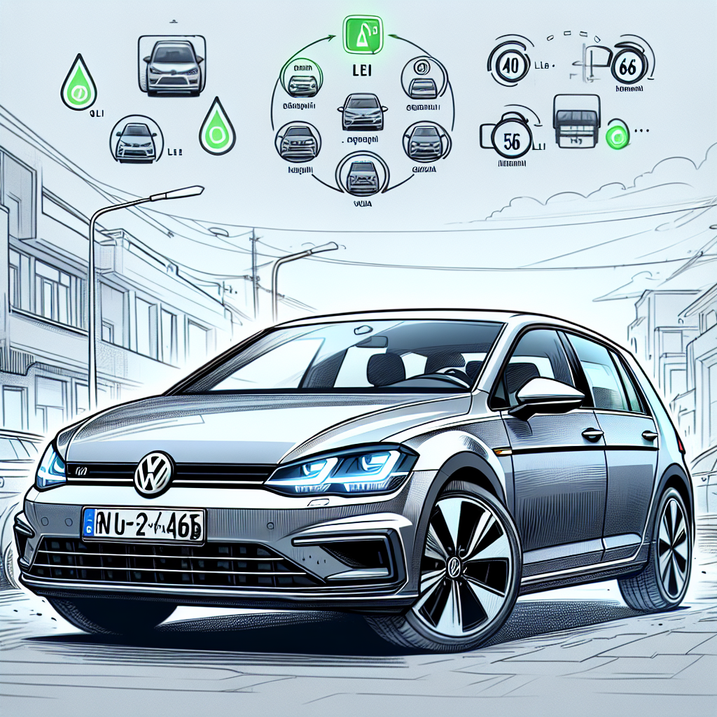 Cât este impozitul pentru motorizările pe benzină, diesel și hibride la VW Golf 7?