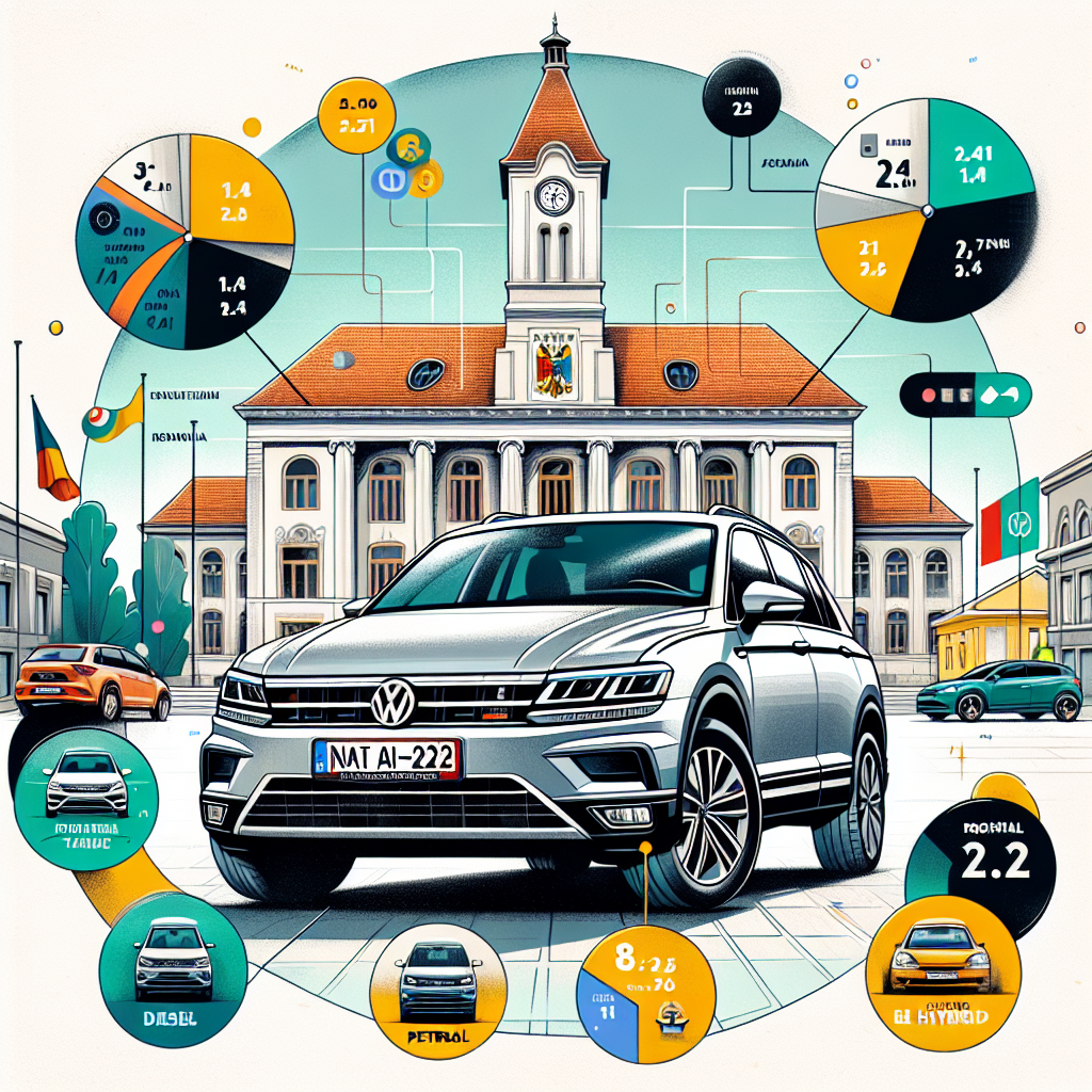Cât este impozitul pentru motorizările pe benzină, diesel și hibride la VW Tiguan?