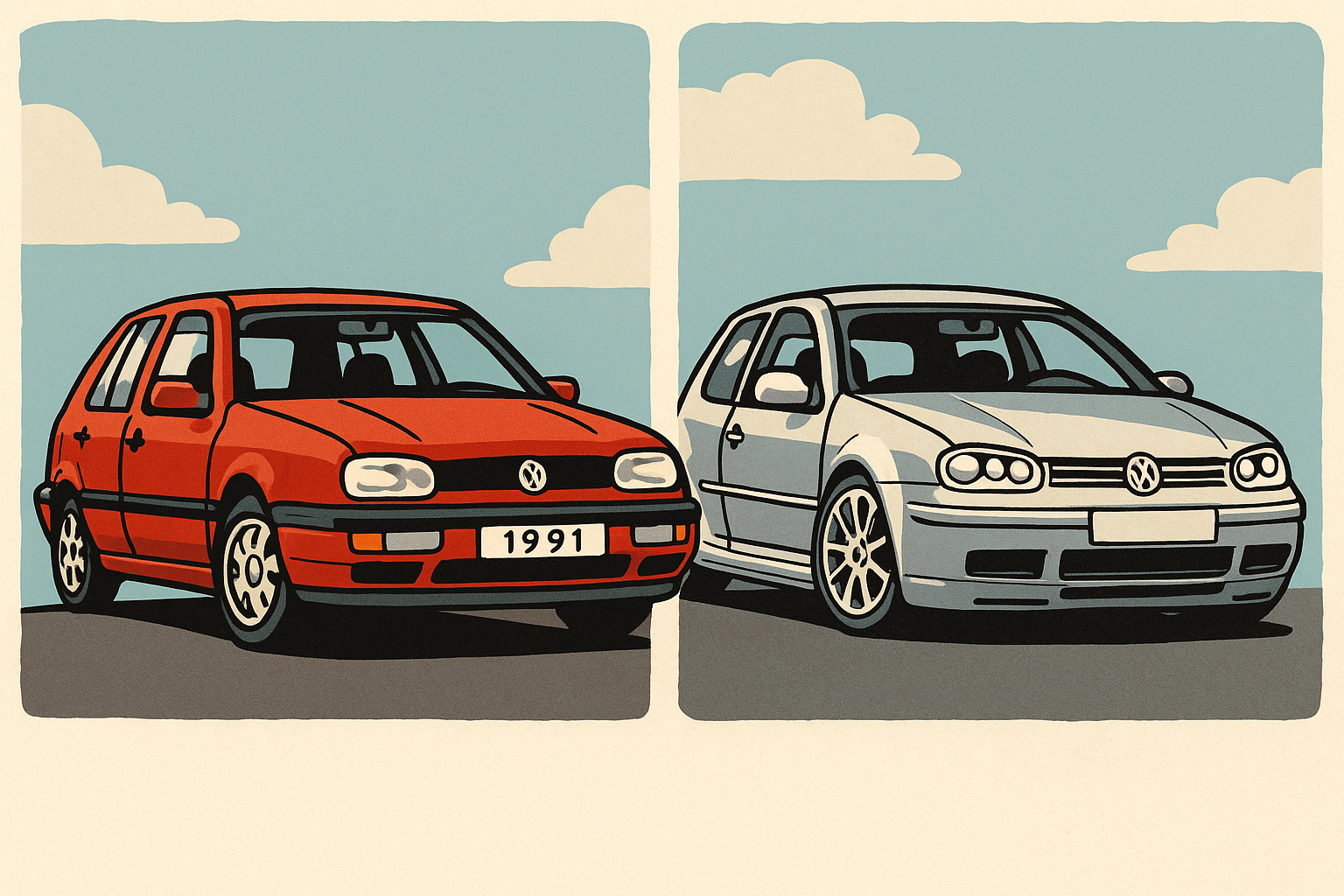 Care sunt diferențele între VW Golf 4 și VW Golf 3?