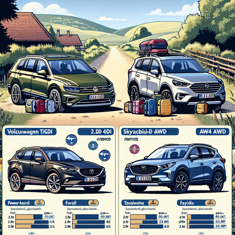 Cum se compară VW Tiguan 2.0 TDI 4Motion cu rivali precum Mazda CX-5, Ford Kuga și Toyota RAV4?