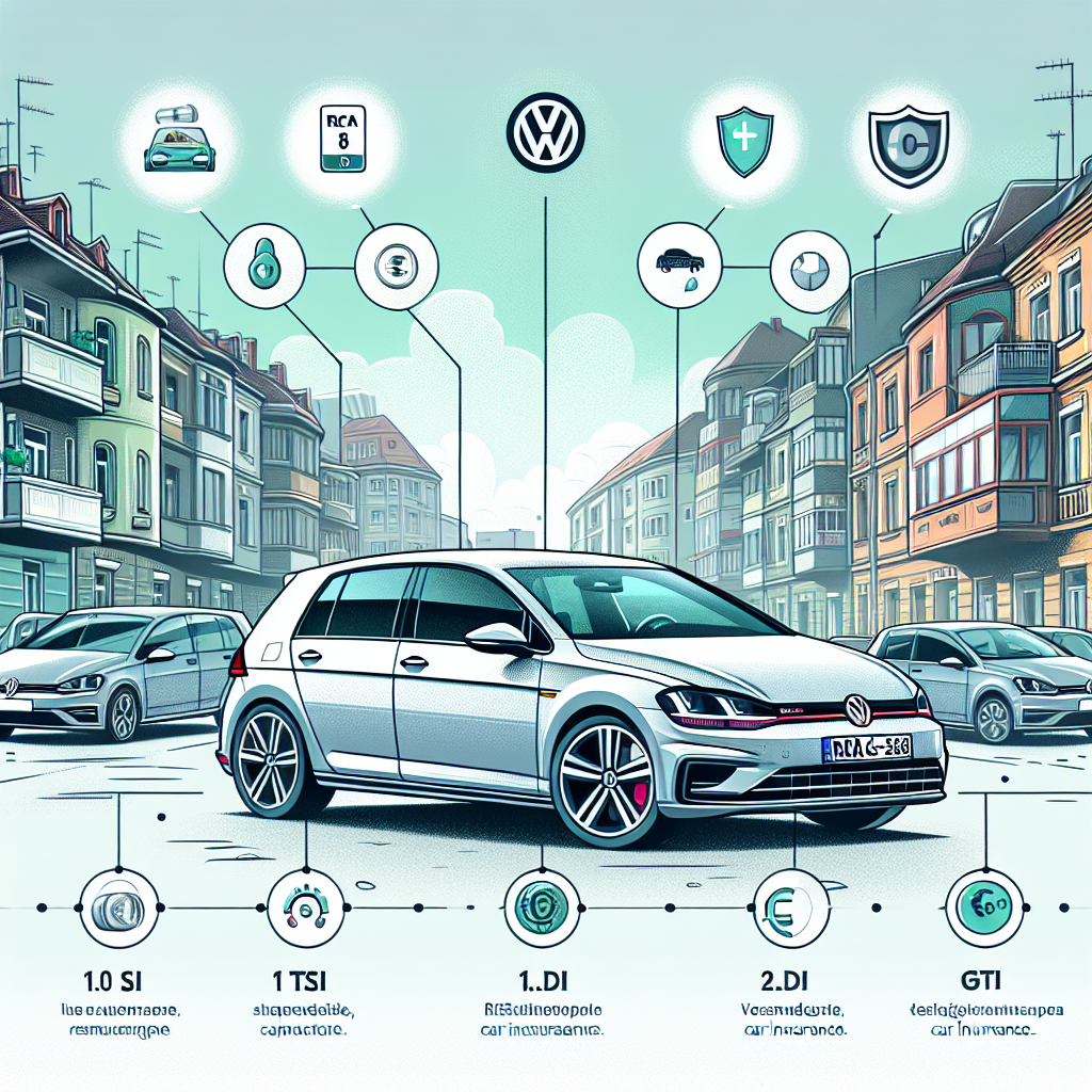 Cum variază costurile de asigurare pentru VW Golf 8 în funcție de motor?