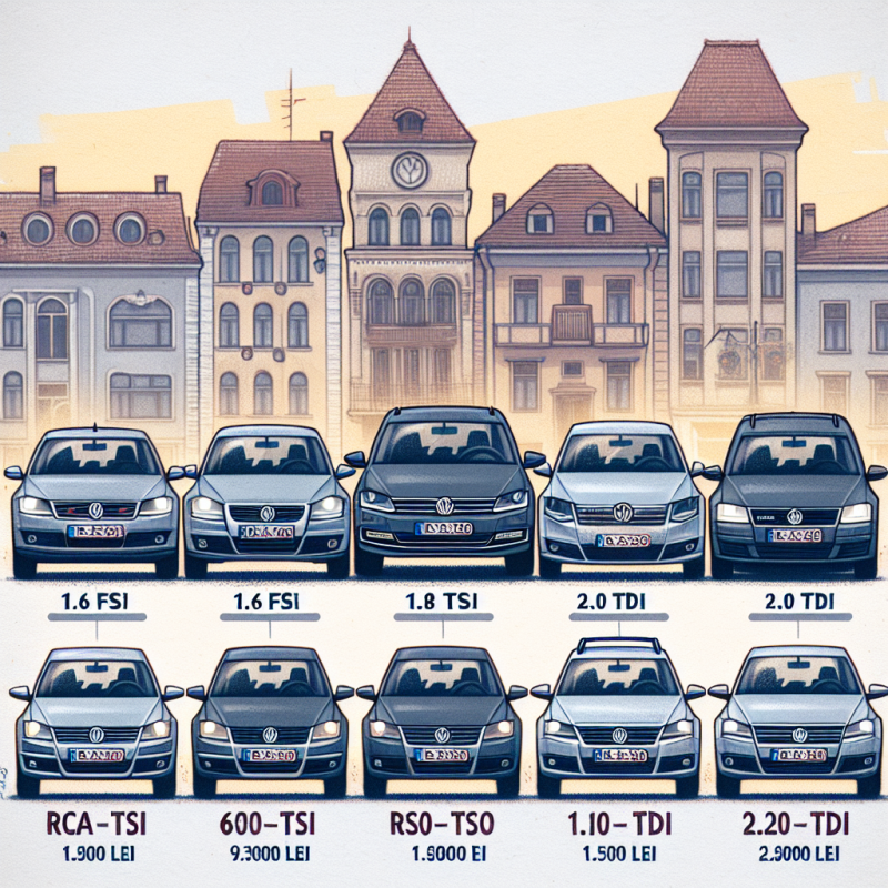 Cum variază costurile de asigurare pentru VW Passat B6 în funcție de motor?