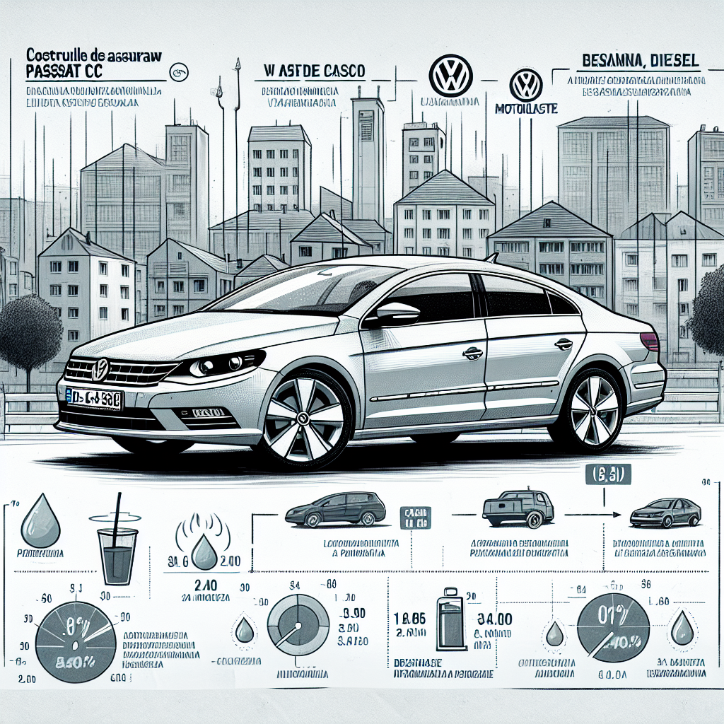 Cum variază costurile de asigurare pentru VW Passat CC în funcție de motor?