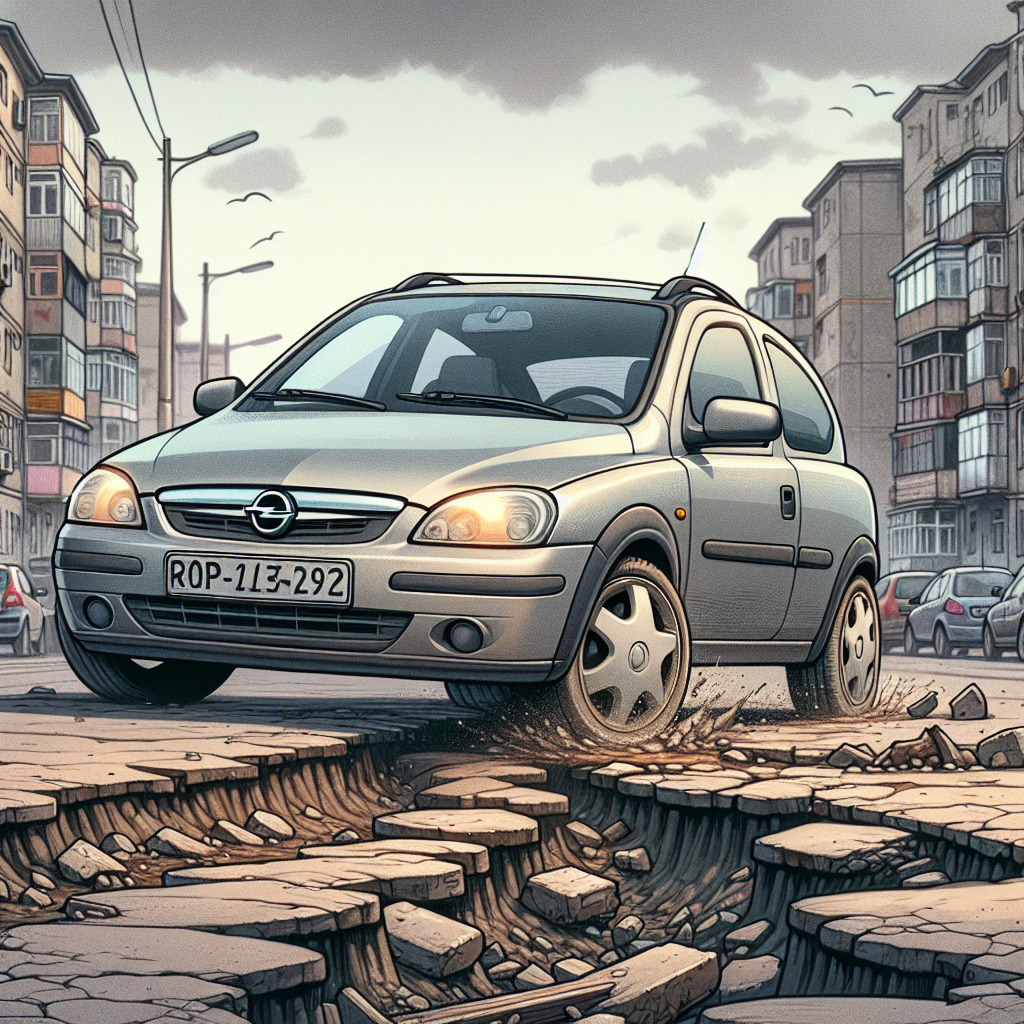 Cum se comportă suspensia standard de pe Opel Corsa C la gropi și denivelări?