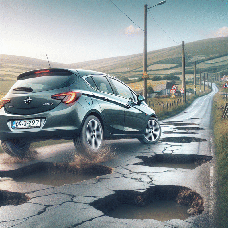 Cum se comportă suspensia standard de pe Opel Corsa E la gropi și drumuri denivelate?