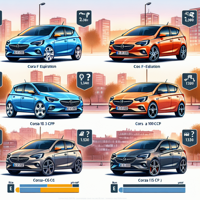 Cum variază costurile de asigurare pentru Opel Corsa F în funcție de motorizare și echipare?