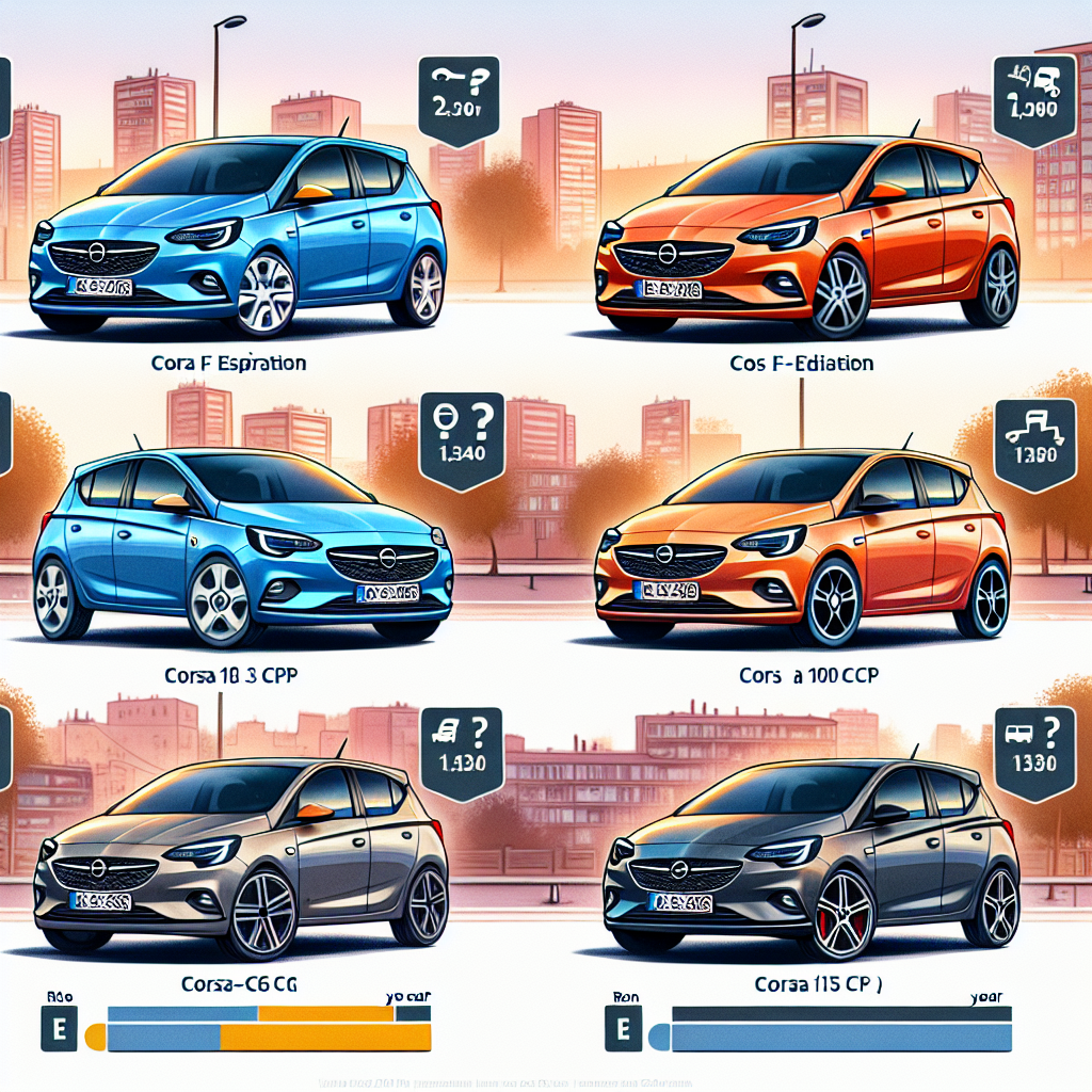 Cum variază costurile de asigurare pentru Opel Corsa F în funcție de motorizare și echipare?