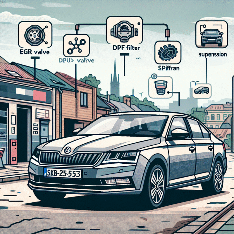 Care sunt costurile de revizie și piesele care se strică frecvent la Skoda Superb Mk2?