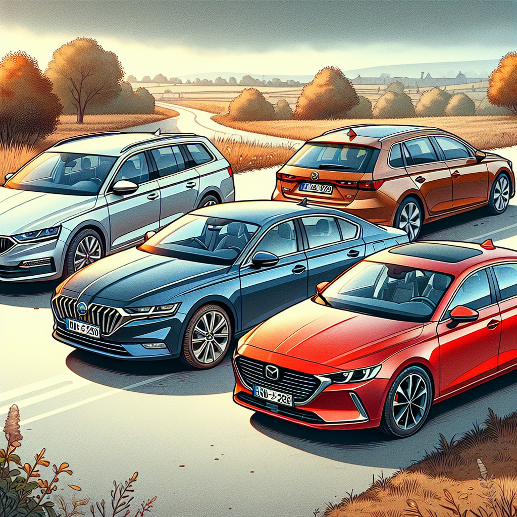 Cum se compară Skoda Superb Mk3 2.0 TDI cu rivali precum VW Passat B8, Mazda 6 și Peugeot 508?