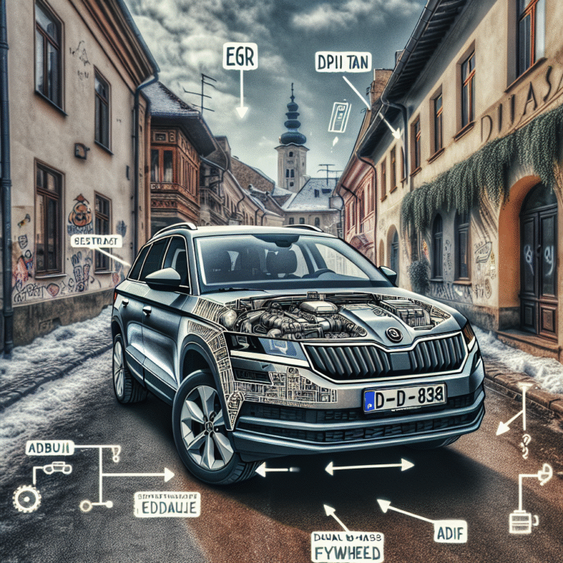 Ce probleme comune are motorul 2.0 TDI pe Skoda Kodiaq Mk1 (EGR, DPF, AdBlue, volantă)?