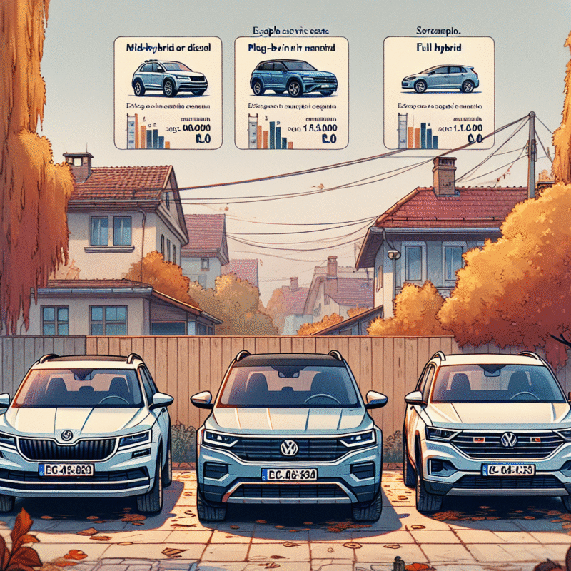 Cât costă întreținerea unei Skoda Kodiaq Mk2 comparativ cu VW Tiguan 3 sau Hyundai Santa Fe Hybrid?